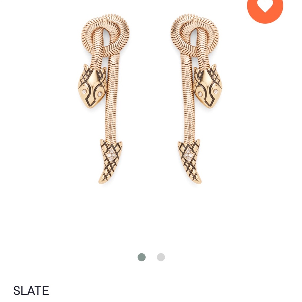 Slate serpentine drop earrings